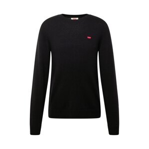 LEVI'S ® Pulóver 'Original HM Sweater'  rikító piros / fekete