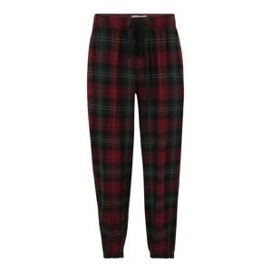 Abercrombie & Fitch Pizsama nadrágok  fenyő / piros / fekete
