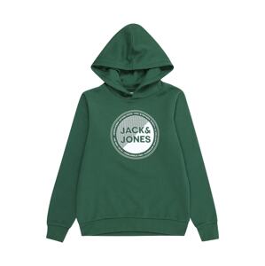 Jack & Jones Junior Tréning póló 'LOYD'  sötétzöld / fehér