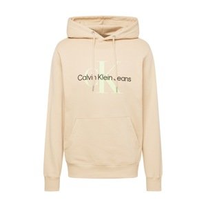 Calvin Klein Jeans Tréning póló  homok / világoszöld / fekete