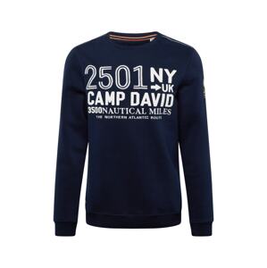 CAMP DAVID Tréning póló  éjkék / fehér