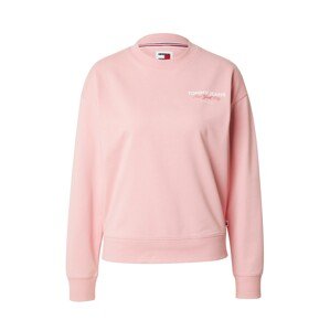 Tommy Jeans Tréning póló 'ESSENTIAL'  rózsaszín / fehér