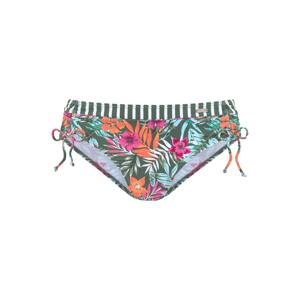 VENICE BEACH Bikini nadrágok  sötétzöld / narancs / rózsaszín / piszkosfehér