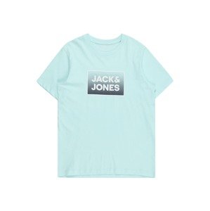 Jack & Jones Junior Póló 'STEEL'  türkiz / szürke melír