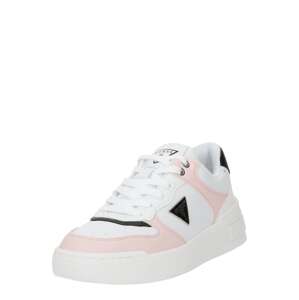 GUESS Rövid szárú sportcipők 'CLARKZ2'  rózsaszín / fekete / fehér