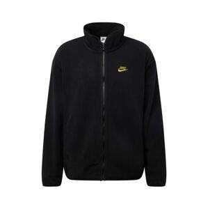 Nike Sportswear Polár dzseki 'CLUB'  sárga / fekete