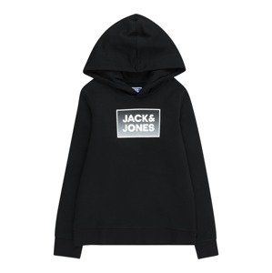 Jack & Jones Junior Tréning póló 'Steel'  sötétszürke / fekete / fehér