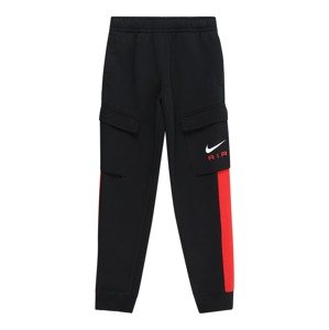 Nike Sportswear Nadrág 'AIR'  piros / fekete / fehér