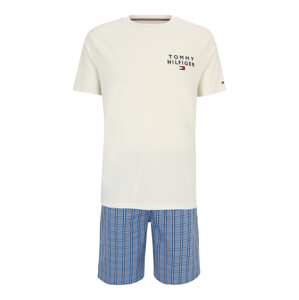 Tommy Hilfiger Underwear Rövid pizsama  világos bézs / tengerészkék / narancs / piros