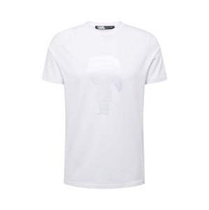 Karl Lagerfeld Póló  ezüstszürke / fehér
