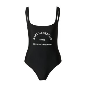 Karl Lagerfeld Fürdőruhák 'Rue St-Guillaume'  fekete / fehér