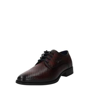 bugatti Fűzős cipő 'Zavinio'  sötétvörös / fekete