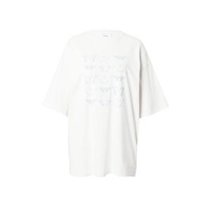 florence by mills exclusive for ABOUT YOU Oversize póló 'Summer Rain'  világoskék / fehér