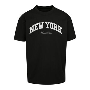 MT Upscale Póló 'New York'  fekete / fehér