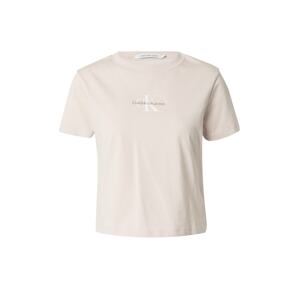 Calvin Klein Jeans Póló  grafit / pasztell-rózsaszín / fehér