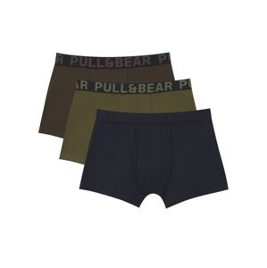 Pull&Bear Boxeralsók  tengerészkék / barna / khaki
