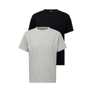 ABOUT YOU Póló 'Lio Shirt'  szürke melír / fekete