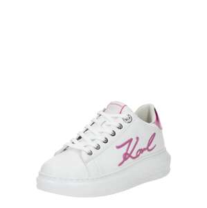 Karl Lagerfeld Rövid szárú sportcipők 'KAPRI'  rózsaszín / fehér