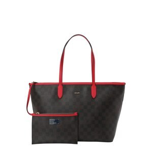 JOOP! Shopper táska 'Piazza'  csokoládé / piros / fekete