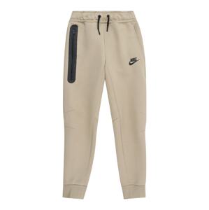 Nike Sportswear Nadrág 'TECH FLEECE'  krém / fekete