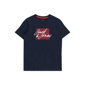 Jack & Jones Junior Póló 'ZURI'  tengerészkék / piros / fehér