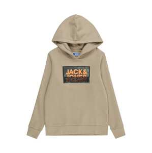 Jack & Jones Junior Tréning póló 'LOGAN'  sötét bézs / khaki / narancs / fekete