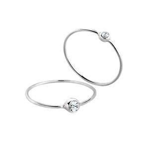 ELLI Gyűrűk 'Solitär'  ezüst / átlátszó