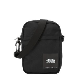 JACK & JONES Válltáska 'Jamie'  fekete / fehér