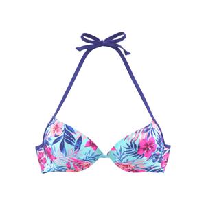 VENICE BEACH Bikini felső  kobaltkék / világoskék / rózsaszín