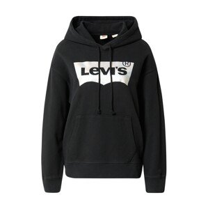 LEVI'S ® Tréning póló 'Graphic Standard Hoodie'  fekete / ezüst