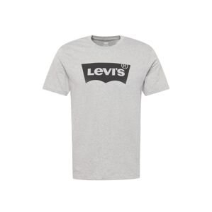 LEVI'S ® Póló 'LSE Graphic Crewneck '  szürke melír / fekete