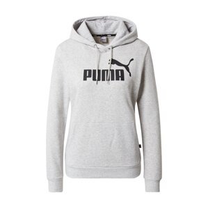 PUMA Sport szabadidős felsők 'ESSENTIAL Logo Hoodie'  szürke melír / fekete