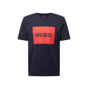 HUGO Red Póló 'Dulive'  tengerészkék / piros / fekete