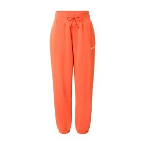 Nike Sportswear Nadrág 'Phoenix Fleece'  mandarin / fehér