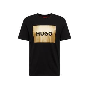 HUGO Red Póló 'Dulive'  arany / fekete
