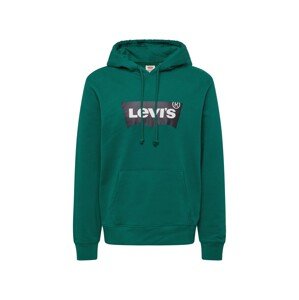 LEVI'S ® Tréning póló 'Standard Graphic Hoodie'  smaragd / fekete / fehér