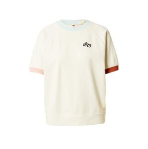 LEVI'S ® Tréning póló 'Graphic SS Sweatshirt'  krém / világoskék / rozsdabarna / fekete