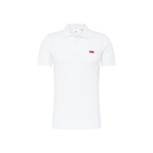 LEVI'S ® Póló 'Slim Housemark Polo'  vörösáfonya / fehér