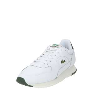 LACOSTE Rövid szárú sportcipők 'Linetrack 2231 SMA'  zöld / narancsvörös / fekete / fehér