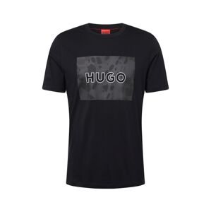 HUGO Red Póló 'Dulive'  antracit / fekete / fehér