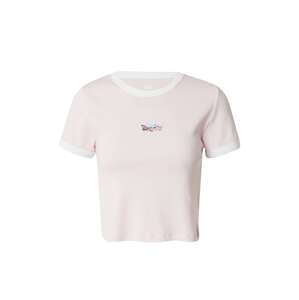 LEVI'S ® Póló 'Graphic Mini Ringer'  világoskék / zöld / pasztell-rózsaszín / fehér