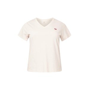 Levi's® Plus Póló 'PL Perfect Vneck Tee'  pasztell-rózsaszín / piros / fehér
