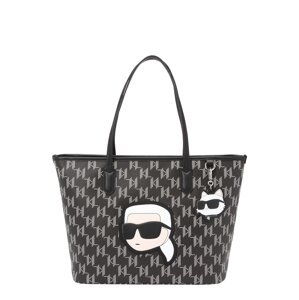 Karl Lagerfeld Shopper táska 'Ikonik 2.0'  bézs / fekete / fehér