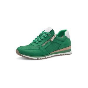 MARCO TOZZI Rövid szárú sportcipők  fűzöld / fehér