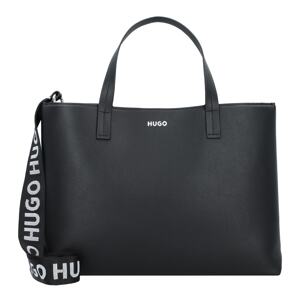 HUGO Shopper táska 'Bel '  antracit / fehér