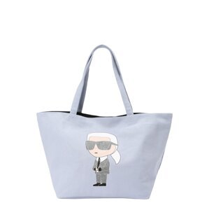 Karl Lagerfeld Shopper táska 'Ikonik 2.0'  pasztellkék / szürke / fekete / fehér