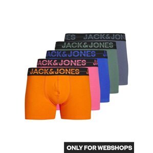 JACK & JONES Boxeralsók 'SETH'  kék / zafir / jáde / narancs / világos-rózsaszín