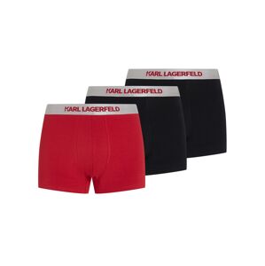 Karl Lagerfeld Boxeralsók  ezüstszürke / piros / fekete