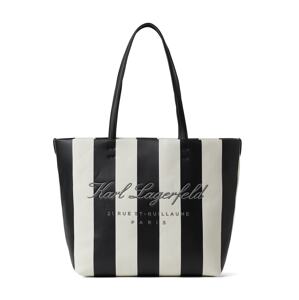 Karl Lagerfeld Shopper táska  sötétszürke / fekete / fehér