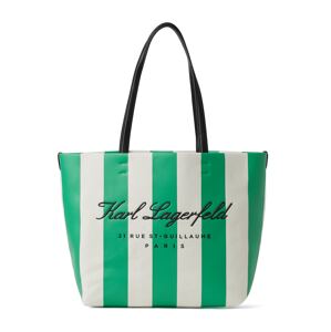 Karl Lagerfeld Shopper táska  jáde / fekete / fehér